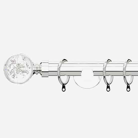 28mm Allure Signature Polished Chrome Glass Bubbles