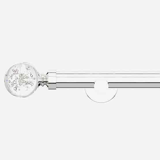 28mm Allure Signature Polished Chrome Glass Bubbles Eyelet