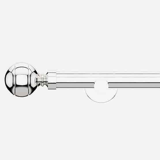 28mm Allure Signature Polished Chrome Ribbed Ball Eyelet
