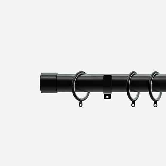 35mm Allure Classic Matt Black End Cap Finial