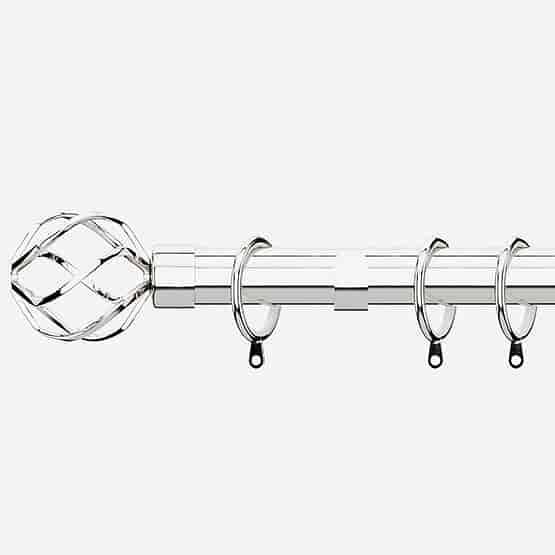 35mm Allure Classic Polished Chrome Cage Finial