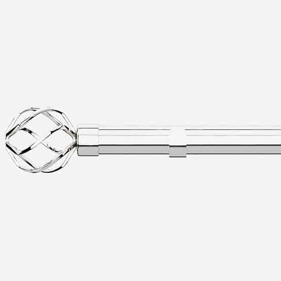 35mm Allure Classic Polished Chrome Cage Finial Eyelet