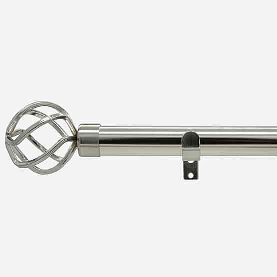 35mm Allure Classic Stainless Steel Cage Finial Eyelet