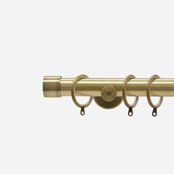 35mm Allure Signature Antique Brass End Cap Finial