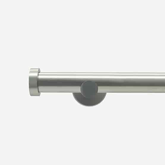 35mm Signature Brushed Steel Stud Eyelet Curtain Pole