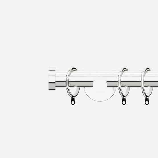 35mm Signature Chrome Stud Curtain Pole