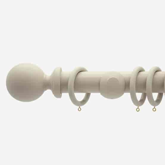 35mm Oxford French Grey Ball Finial Curtain Pole