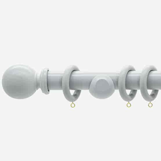 35mm Prime Slate Grey Ball Curtain Pole