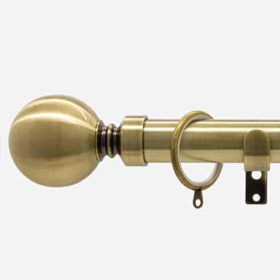 35mm Chateau Classic Antique Brass Ball Finial