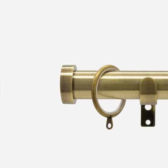 35mm Classic Antique Brass Stud Curtain Pole