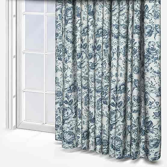 Camengo Celestine Tissu Bleu Encre