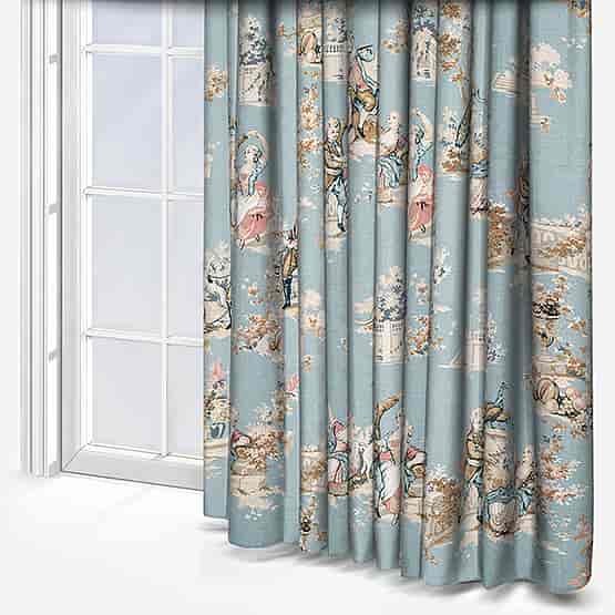 Camengo Gavotte Tissu Bleu Doux