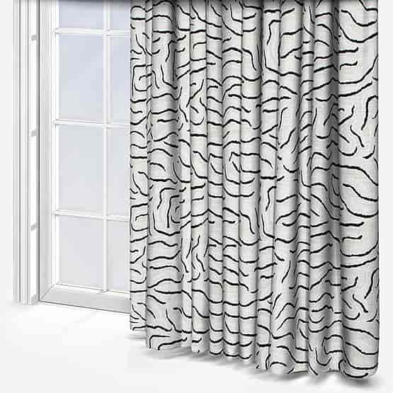 Camengo Ophea Velvet Black and White