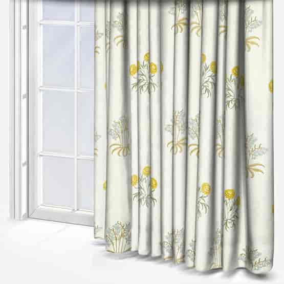 William Morris At Home Lily Flower Embroidery Ochre