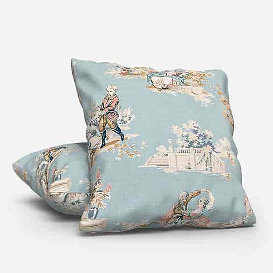Camengo Gavotte Tissu Bleu Doux