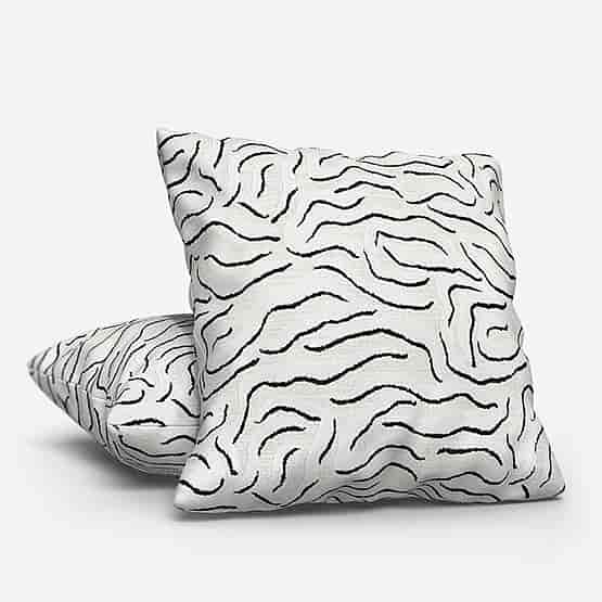 Camengo Ophea Velvet Black and White