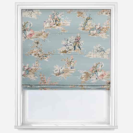 Camengo Gavotte Tissu Bleu Doux