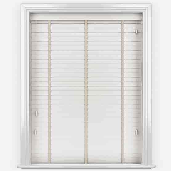 Hikari Bamboo Brushed Snow with Alabaster Tapes