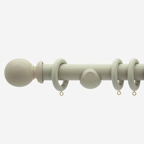 28mm Prime French Grey Ball Curtain Pole