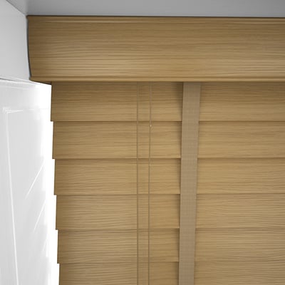 WoodLux Light Oak with Tapes Wooden Blinds