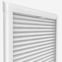Louvolite Voile FR White 20mm Pleated