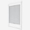 Louvolite Voile FR White 20mm Pleated