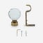 28mm Allure Classic Antique Brass Crystal Ball Eyelet Bay Window