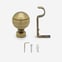 28mm Allure Classic Antique Brass Ribbed Ball Eyelet Bay Window