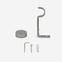 28mm Classic Brushed Steel Stud Eyelet Curtain Pole