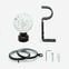 28mm Allure Classic Matt Black Glass Bubbles