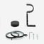 28mm Classic Matt Black Stud Curtain Pole