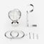 28mm Allure Classic Polished Chrome Crystal