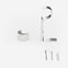 28mm Allure Classic Polished Chrome End Cap Eyelet