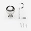 28mm Allure Classic Polished Chrome Ribbed Ball Eyelet