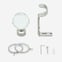 28mm Allure Classic Stainless Steel Effect Crystal Ball Bay Window