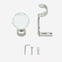 28mm Allure Classic Stainless Steel Effect Crystal Ball Eyelet Bay Window
