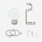 28mm Allure Classic Stainless Steel Effect Glass Bubbles Bay Window