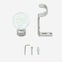 28mm Allure Classic Stainless Steel Effect Glass Bubbles Eyelet Bay Window