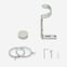 28mm Classic Stainless Steel Stud Curtain Pole