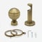 28mm Allure Signature Antique Brass Ribbed Ball