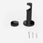 28mm Signature Black Nickel Stud Eyelet Curtain Pole