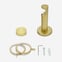 28mm Signature Brushed Gold Stud Curtain Pole
