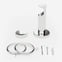 28mm Signature Chrome Stud Curtain Pole