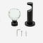 28mm Allure Signature Matt Black Crystal Eyelet