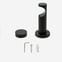 28mm Signature Matt Black Stud Eyelet Curtain Pole