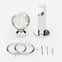 28mm Allure Signature Polished Chrome Crystal