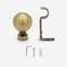35mm Allure Classic Antique Brass Ball Finial Eyelet