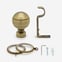 35mm Allure Classic Antique Brass Ribbed Ball Finial