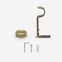 35mm Classic Antique Brass Stud Eyelet Curtain Pole