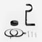35mm Classic Black Nickel Stud Curtain Pole